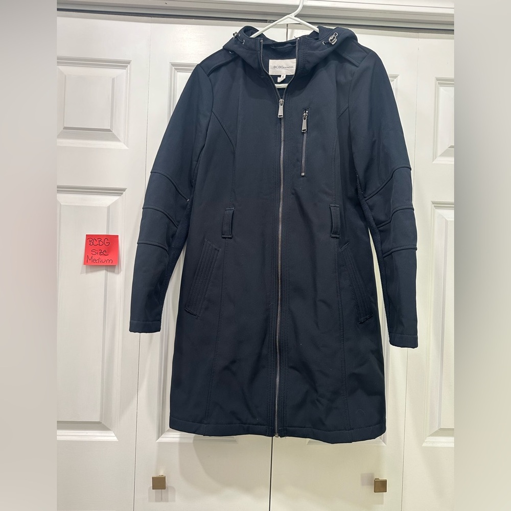 BCBG Navy Blue hooded jacket